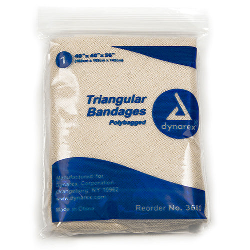 Dynarex Triangular Bandages  40" x 40" x 56" (12/Box)