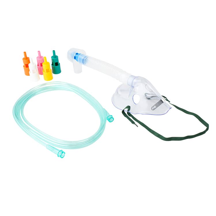 Dynarex Venturi Select A Vent Elongated Mask with 6 Dilutors with all components separated