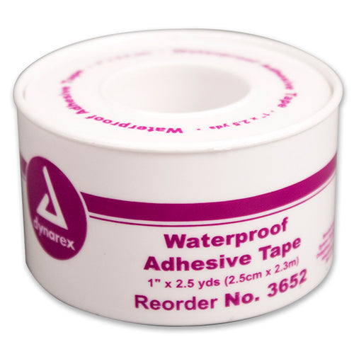 Dynarex Waterproof Adhesive Tape Spool - 1" x 2.5 yd