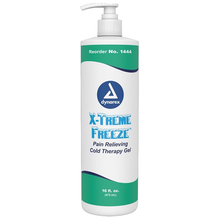 Dynarex X-Treme Freeze Pain Relieving Cold Therapy Gel  16 fl oz Bottle (12/Case)