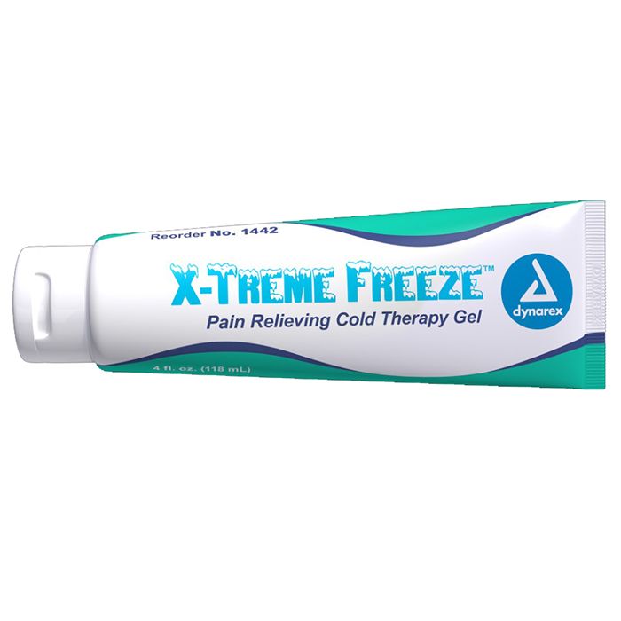 Dynarex X-Treme Freeze Pain Relieving Cold Therapy Gel  4 oz Tube (24/Case)