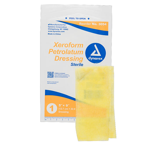 Dynarex Xeroform Petrolatum Dressing  5" x 9" (200/Case)
