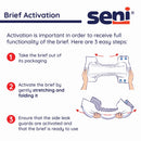 Seni Super Heavy Absorbency Incontinence Brief, Extra Small (25/PK)