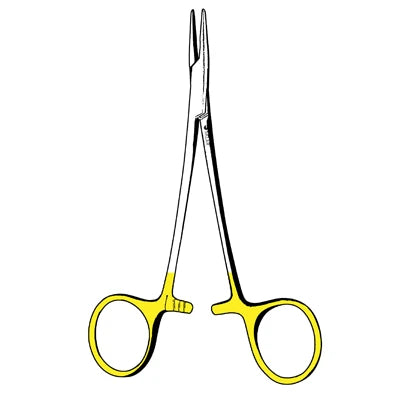 Sklar TC Par Needle Holder - 5", Serrated, Delicate - 21-7013