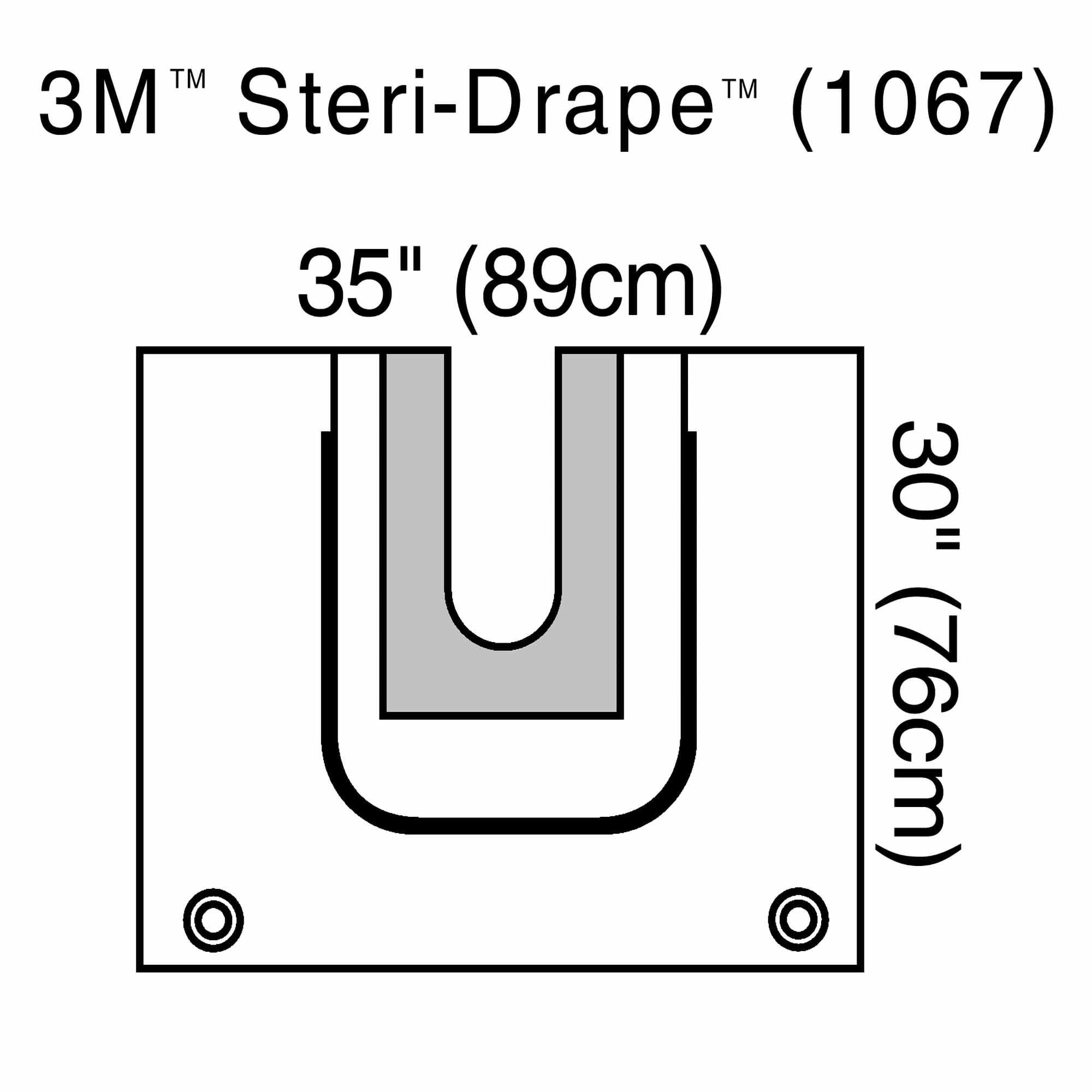 Solventum Corporation 3M Steri-Drape Sterile U-Pouch Orthopedic Drape, 35 x 30 Inch (20/CS) 