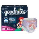 Goodnites Heavy Absorbency Nighttime Underwear, X-Small for Girls 28 – 43 lbs. (Case of 44)