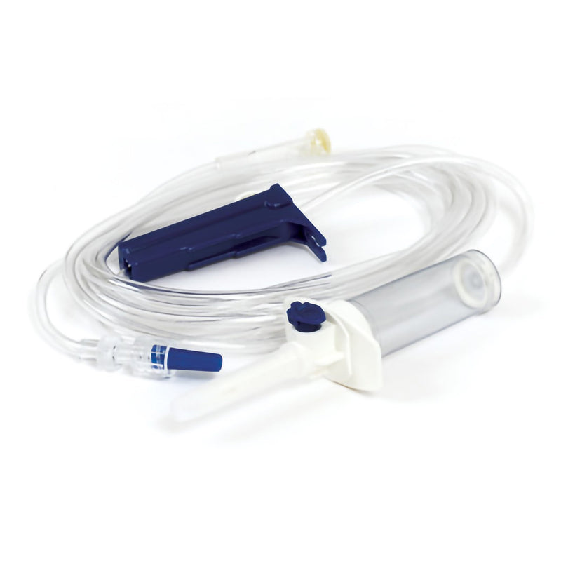 TrueCare Biomedix Primary IV Administration Set TrueCare Gravity 1 Port 20 Drops / mL Drip Rate 15 Micron Filter 92 Inch Tubing Solution Without Flow Regulator (50/BX) 