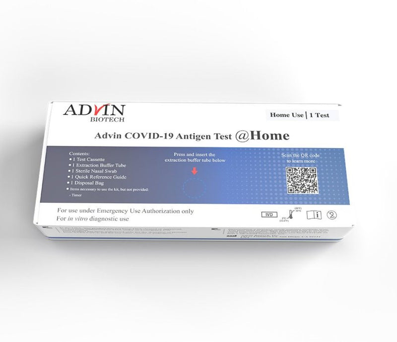 Chembio Diagnostic Respiratory Test Kit Advin COVID-19 Antigen Test 24 Tests (24/KT) 