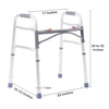 McKesson Junior Aluminum Folding Walker, 25 – 32 Inch Height (Case of 4)