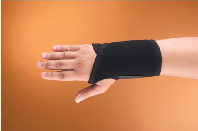 Wrist Brace Modabber Aluminum / Neoprene Left Hand Black One Size Fits Most (Each)