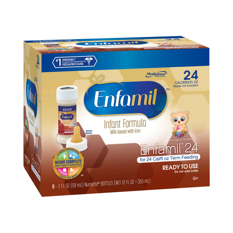 Enfamil 24 Ready to Use Infant Formula, 2-ounce bottle (Case of 48)