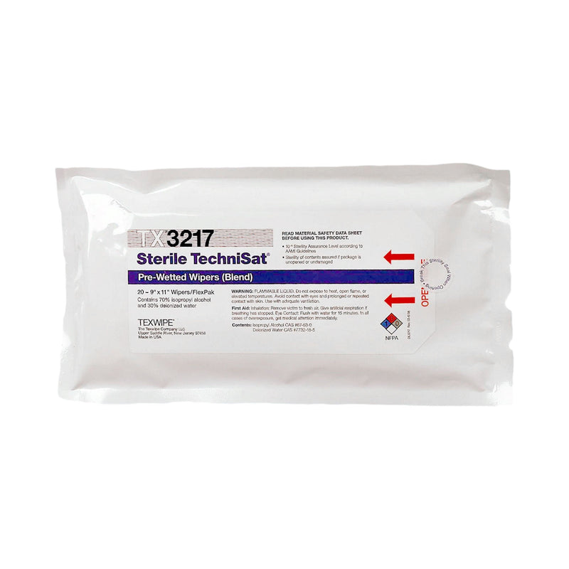Sterile TechniSat Pre-Wetted Wipes, 20 ct. (Case of 480) 