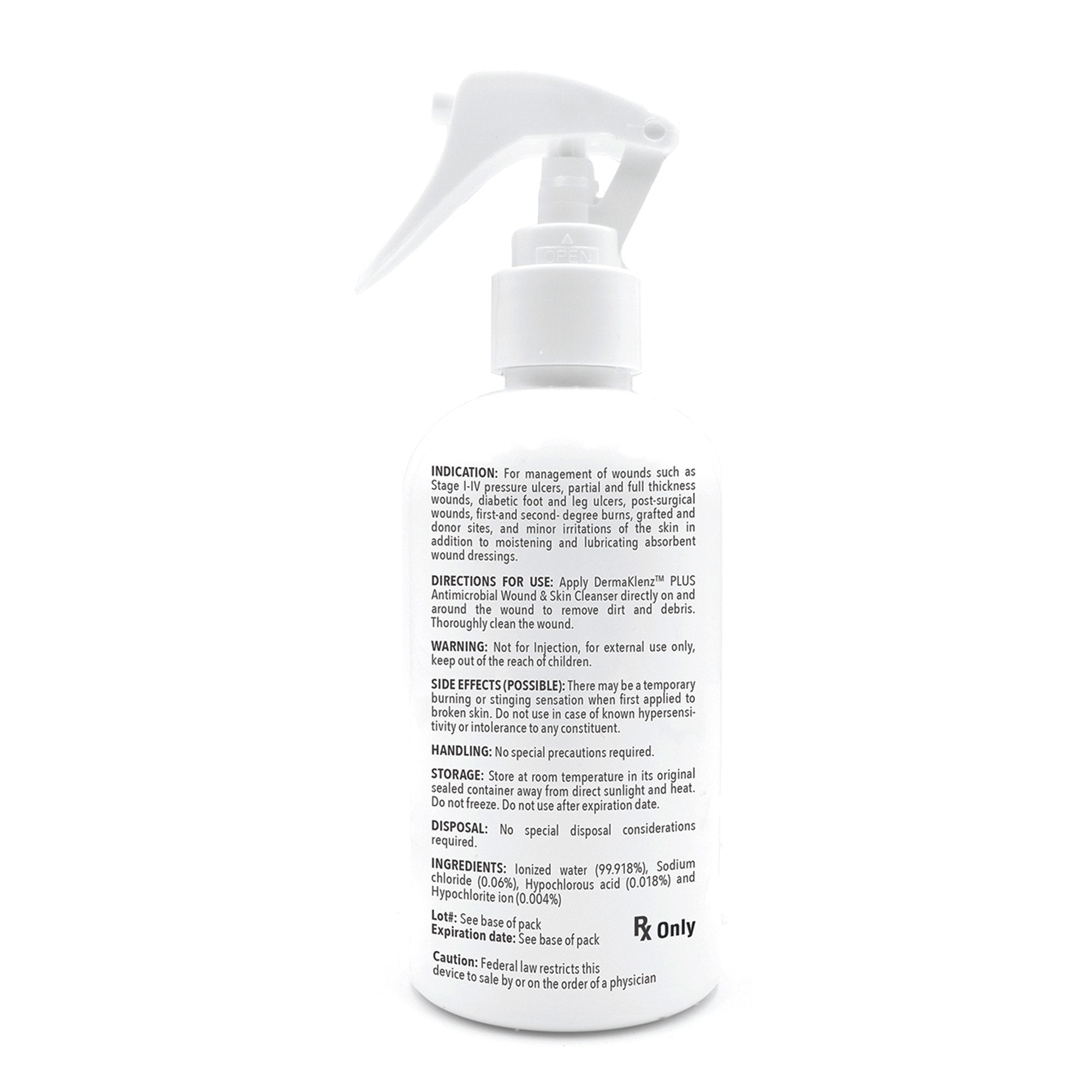 Sion Brands LLC DermaRite's DermaKlenz PLUS Wound Cleanser - Spray Bottle, 8 oz. (6/CS) 
