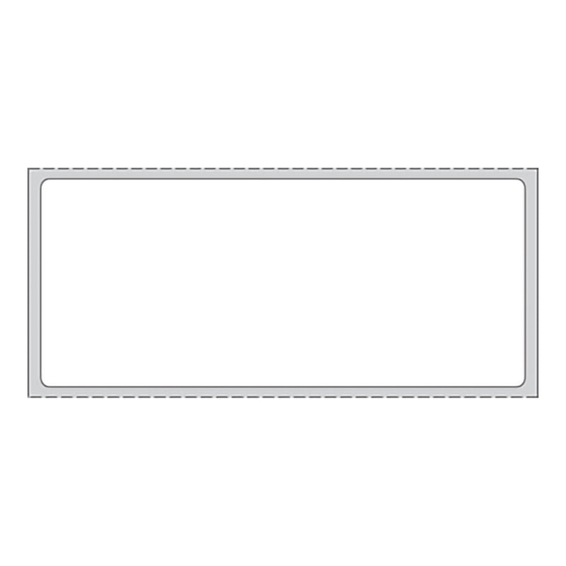 PDC White Blank Thermal Label, 1-1/2 x 3-1/2 Inch (Case of 6080)