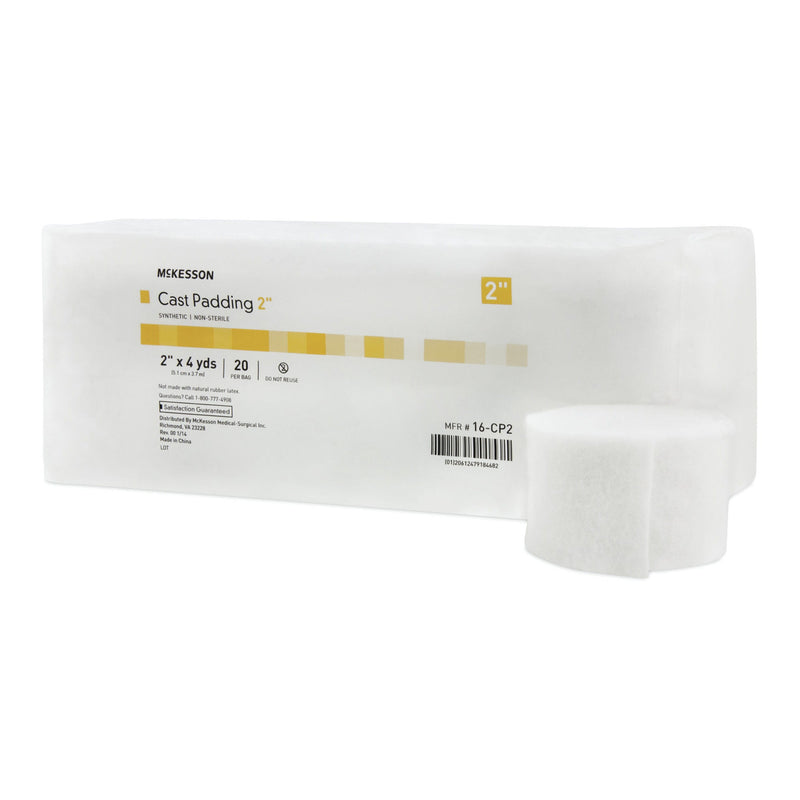 McKesson White Polyester Cast Padding, 2 Inch x 4 Yard (Case of 4 Bags)