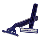 McKesson Brand McKesson Disposable Razor, Twin Blade, Lubricated Strip, Blue (72/CS) 