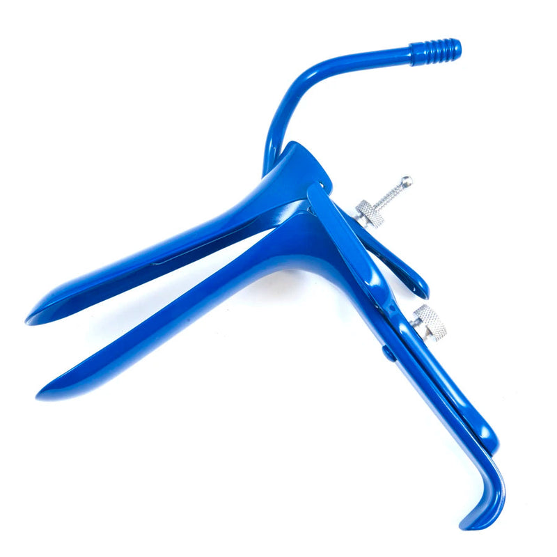 Sklar Blue Electrosurgical Graves Vaginal Speculum - Extra Large, with Permanent Tube - 91-5028 