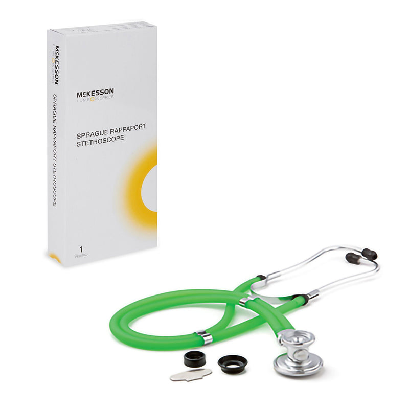 McKesson Sprague-Rappaport Stethoscope, 22 Inch, Green (Case of 20)