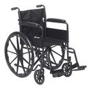 Drive DeVilbiss Healthcare drive Silver Sport 1 Wheelchair, 18-Inch Seat Width