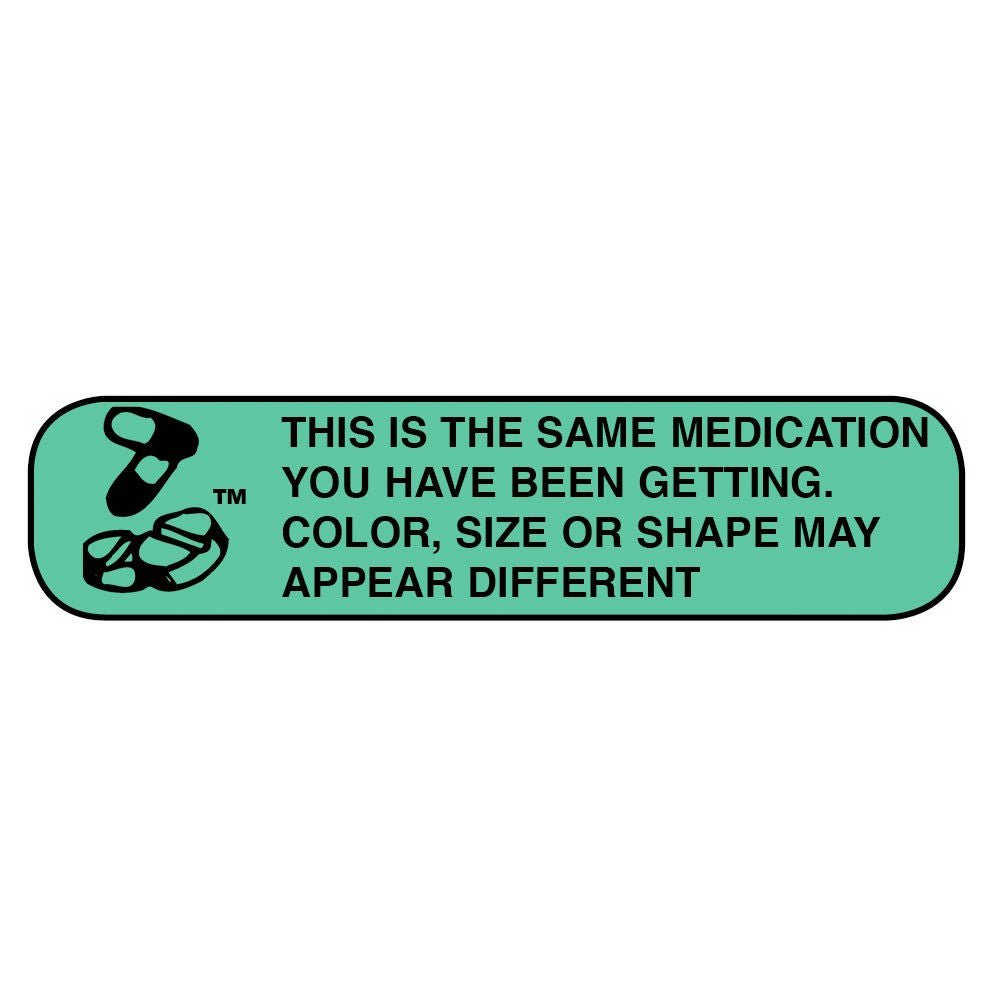 Apothecary Pre-Printed Pharmacy Label, 0.6 x 0.4 Inch (Box of 1000)