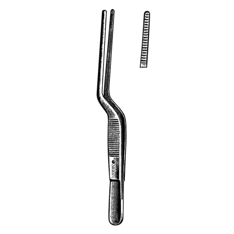 Sklar Lucae Bayonet Ear Forceps - 5-1/2", Smooth - 67-1457 