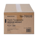 McKesson White Polypropylene Spoon, 5.5 Inch Long (Case of 1000)