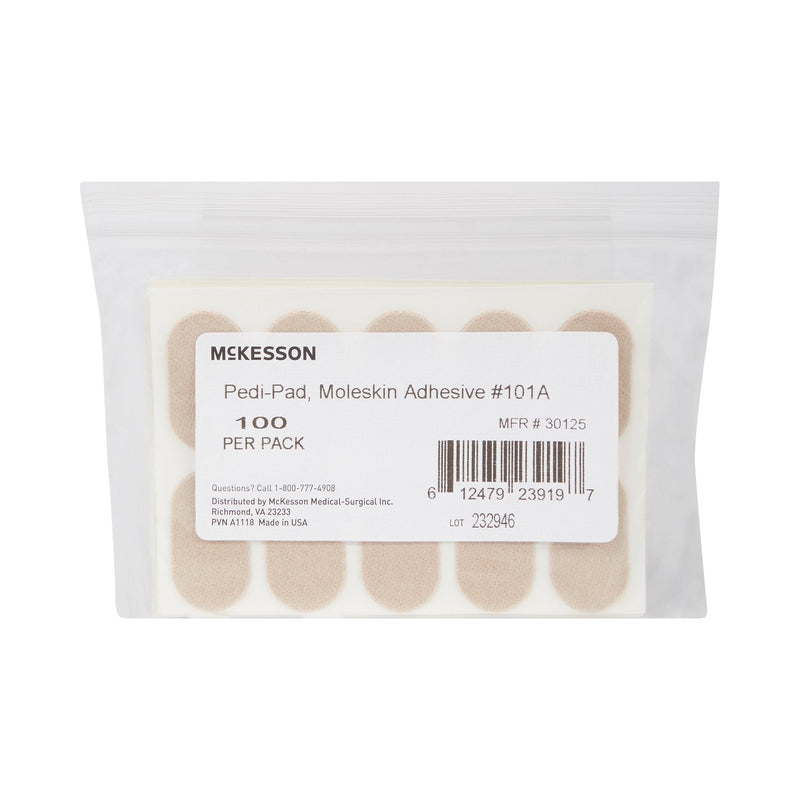 McKesson Brand McKesson Pedi-Pad Beige Protective Pad, Size 101-A (1000/CS) 