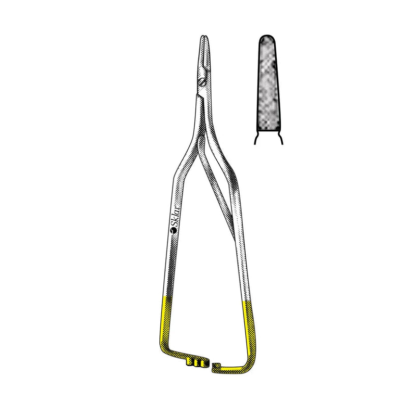 Sklar TC Arruga Needle Holder - 6-1/4", Straight, Serrated - 21-3100 