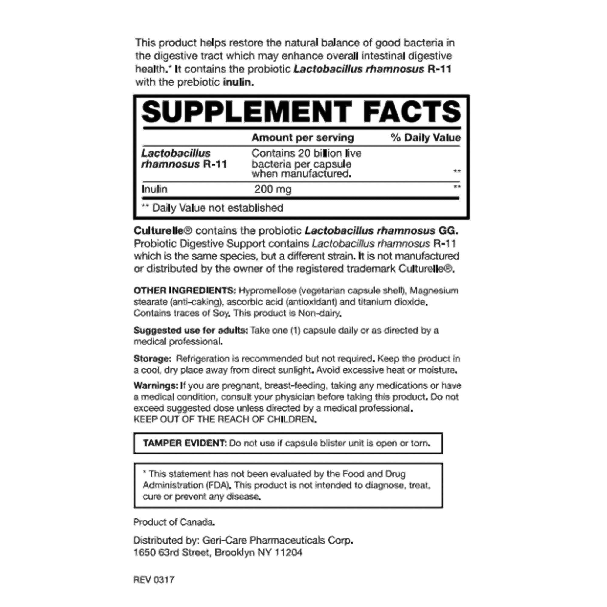 Geri-Care Geri-Care Probiotic Dietary Supplement (12/CS) 