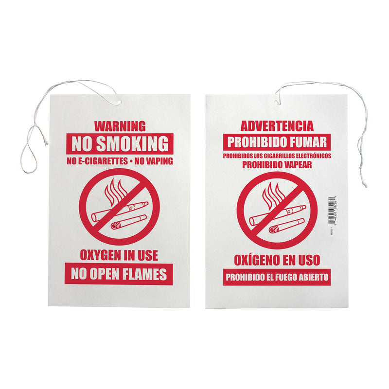 Sunset Oxygen In Use Sign, 6 x 9 Inch (Pack of 50)
