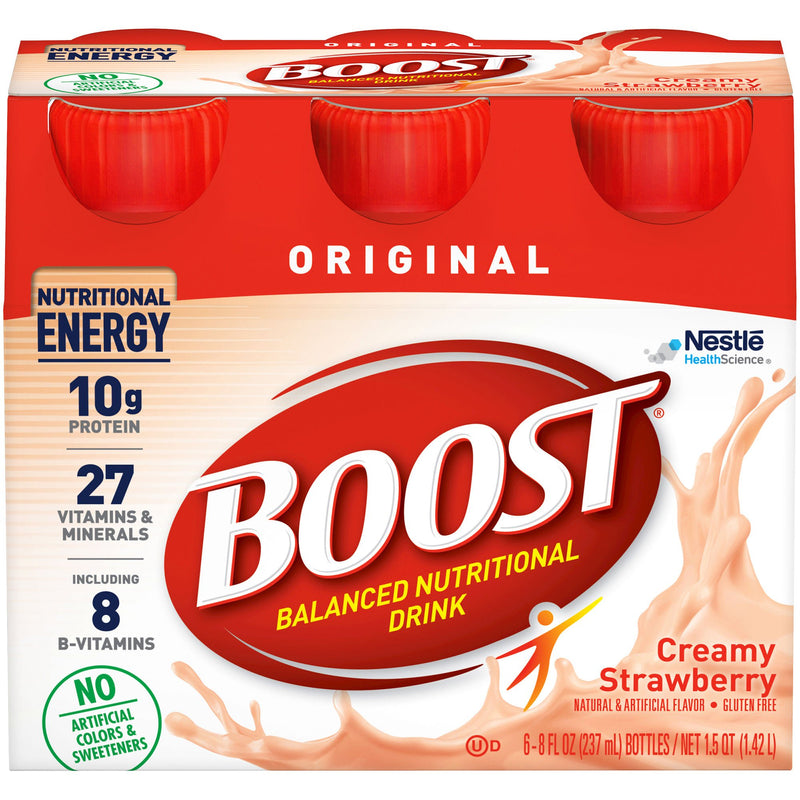 Boost Original Strawberry Balanced Nutritional Drink, 8-ounce Bottle (Case of 24)