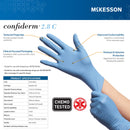 McKesson Confiderm 2.8C Nitrile Exam Gloves, Extra Small, Ocean Blue (Case of 1000)