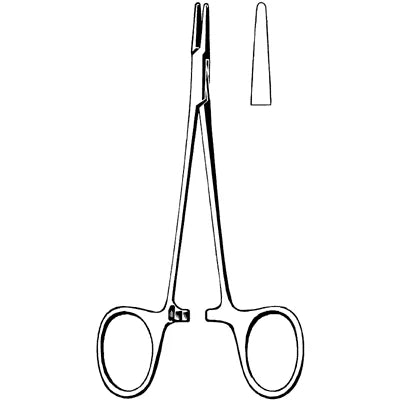 Merit Webster / Halsey Needle Holder - 5-1/4", Smooth - 97-809