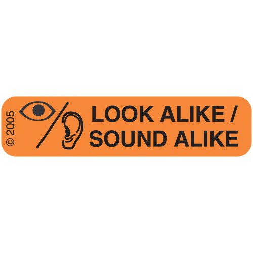 Pre-Printed Label Caution Label Orange Paper Contaminated Black Alert Label 3/8 X 1-9/16 Inch (Box of 1000)