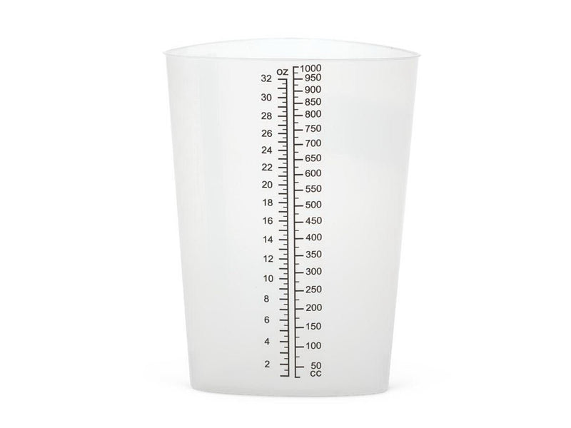 Graduated Container Triangular Polypropylene 1,000 mL (32 oz.) (Case of 200)