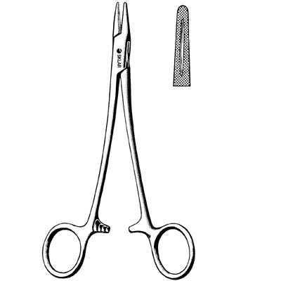 Sklarlite XD Mayo-Hegar Needle Holder - 7", Serrated, Extra Light and Extra Delicate - 23-2228