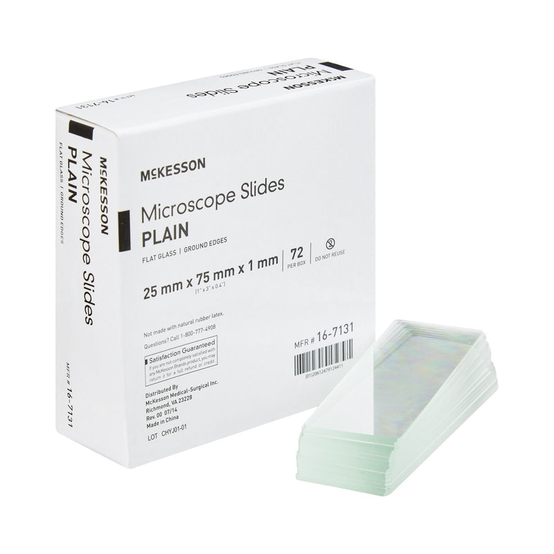 McKesson Brand McKesson Plain Microscope Slide, 1 x 3 Inch (20/CS)