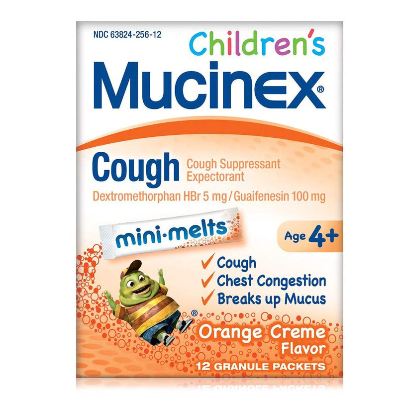 Reckitt Benckiser Mucinex Children's Cough Mini-Melts Packets Orange Crème Flavor (12/PK) 