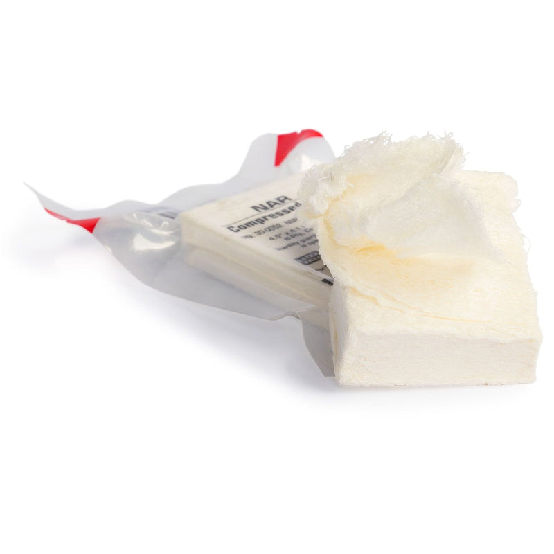 North American Rescue Compressed Gauze Roll NAR 4-1/2 Inch X 4-1/10 Yard 6-Ply Sterile 1 per Pack 