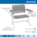 McKesson Brand McKesson Blood Drawing Chair with one Straight Arm and one Flip Up Arm 