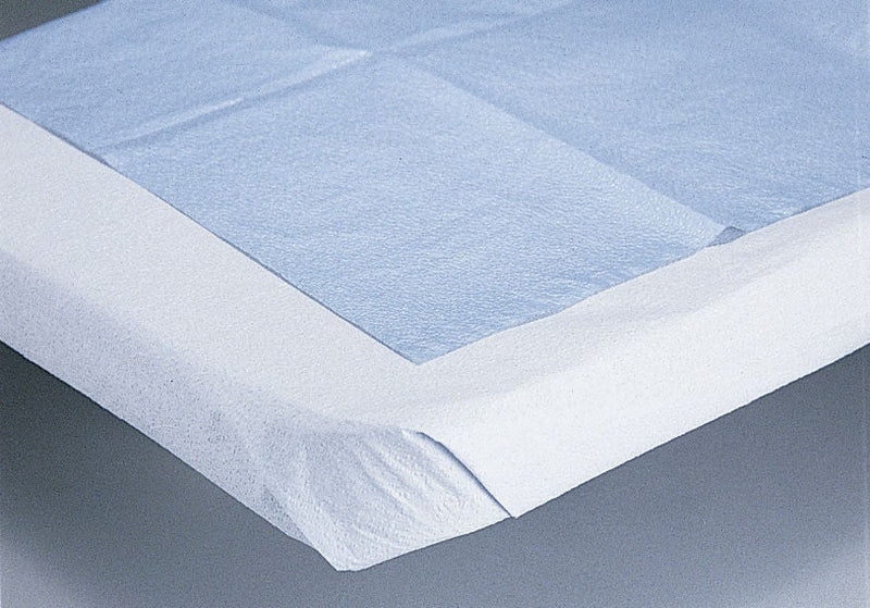 Stretcher Sheet Medline Flat 40 X 90 Inch Blue Tissue / Poly Disposable (Case of 50)