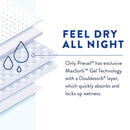 Prevail Air Overnight Briefs Overnight Absorbency, Size 1 (Case of 80)