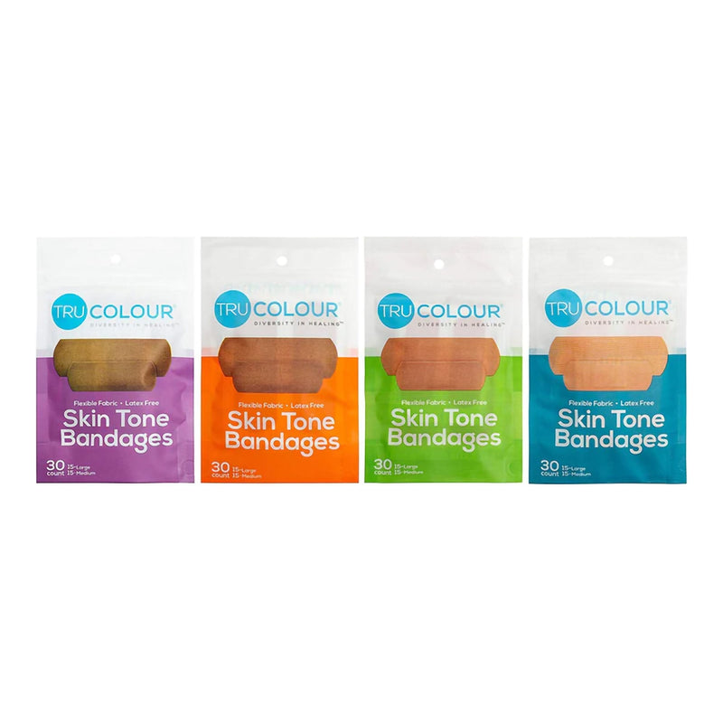 TruColour Beige / Olive / Brown / Dark Brown Adhesive Strip, 1 x 3 Inch (Case of 6000) 