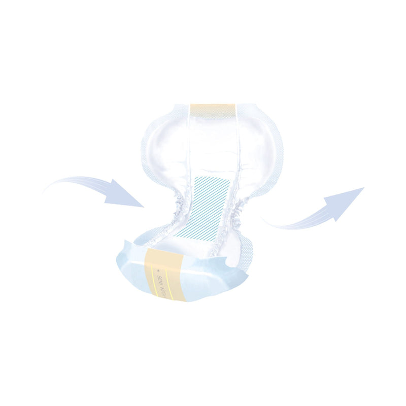 Seni Shaped Pads Moderate Absorbency Incontinence Liner, 25-Inch Length (90/CS)