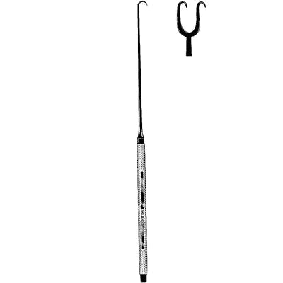 Sklar Black Laser Joseph Skin Hook - Sharp, 2 Prongs, 7mm - 90-1053 