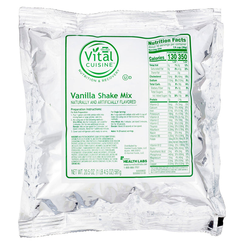 Vital Cuisine Shake Mix, Vanilla Flavor (Case of 6)