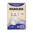 Boundless Youth Diapers, Size 8 (80/CS)
