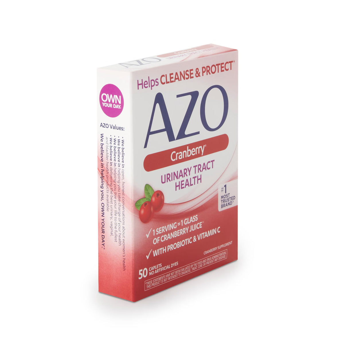 AZO Cranberry Urinary Tract Health Supplement (Box of 50)