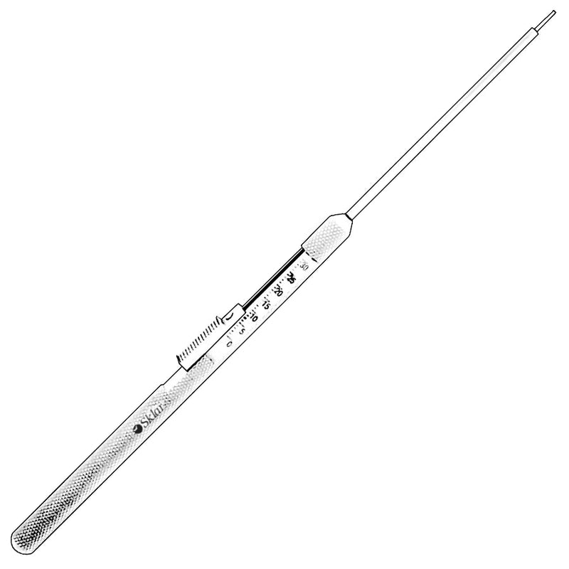 Sklar Screw Depth Gauge 8-3/4", Large (Graduated to 100mm) - 40-1692 