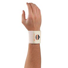 Wrist Support ProFlex 400 Universal Wraparound / Wristlet Elastic Left or Right Wrist Tan One Size Fits Most (Each)